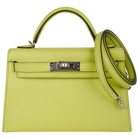 hermes mini kelly sellier jaune bourgeon